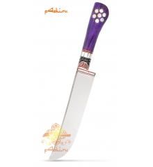Узбекский нож пчак Фиолетовый от усто Хайрулло (сукма, нержавейка)