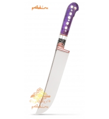 Узбекский нож пчак Фиолетовый от усто Хайрулло (ерма, нержавейка)