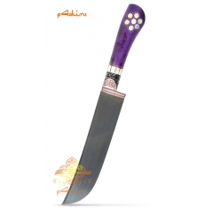 Узбекский нож пчак Фиолетовый от усто Хайрулло (сукма, углеродка)