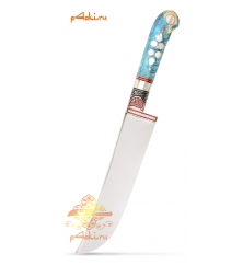 Узбекский нож пчак, кап клёна - Горный хрусталь, нержавейка