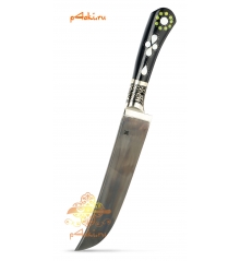 Узбекский нож пчак "Ферганское чудо", афганка от усто Ибрагима, эбонит
