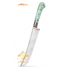 Узбекский нож пчак из нержавеющего дамаска "Сливовый спас"