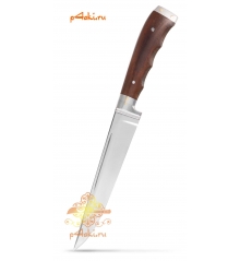 Нож "Бельчонок" (нержавейка) от Бахрома Юсупова в кожаных ножнах