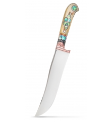 Узбекский нож пчак "Чаткалдай" от усто Дониера (95х18)