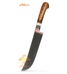 Узбекский нож пчак от Хайрулло Юсупова "Еловый янтарь" 